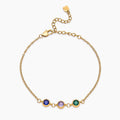 Personalized Multi-Birthstone Bracelet